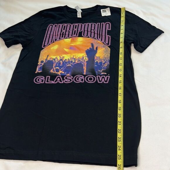 One Republic Glasgow Unisex Black Short Sleeve Graphic Tee Size Small - Picture 4 of 5